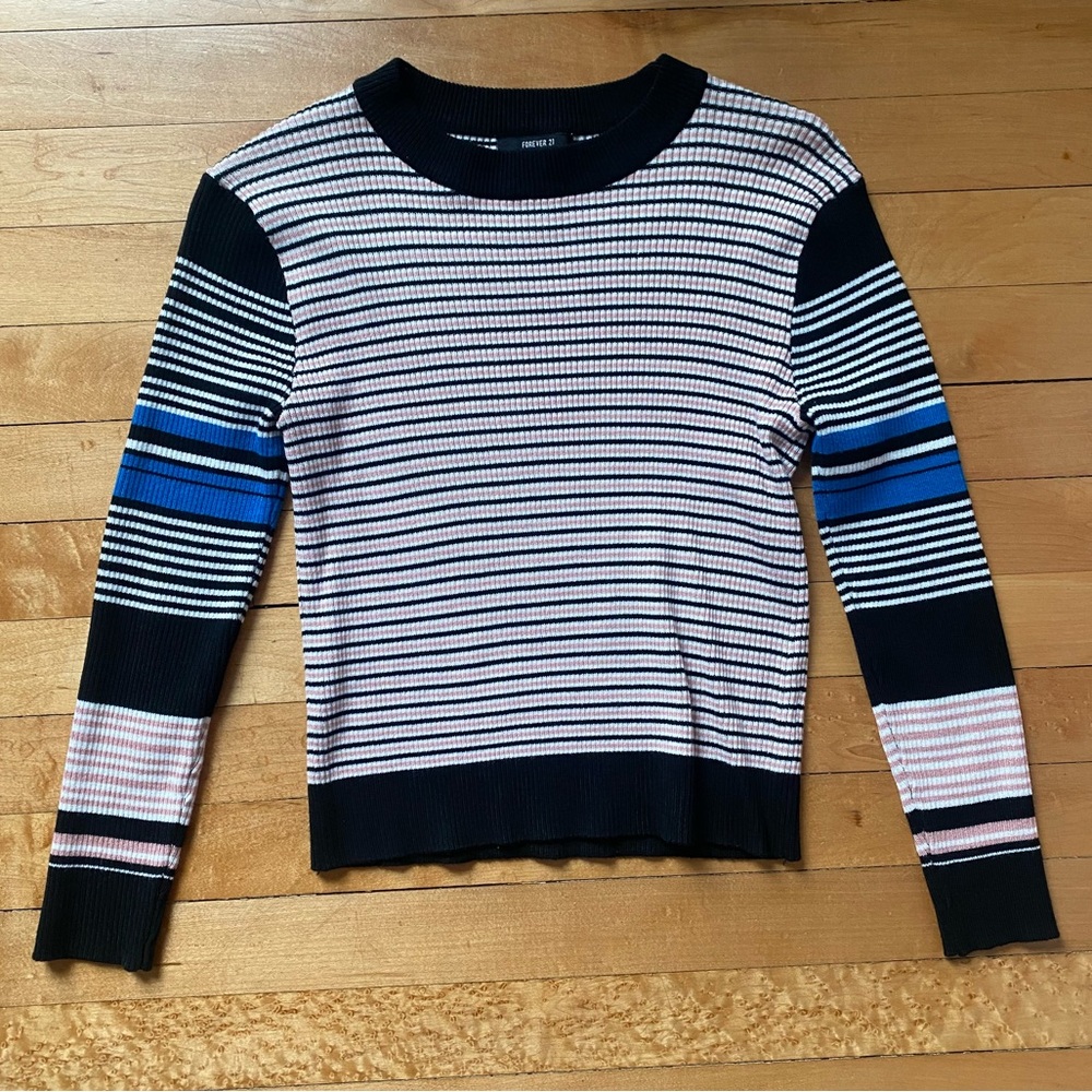 F21 90’s Striped Sweater